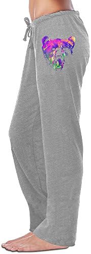 Shehe Women's Ursa Major Constellation Running Pants Ash Size XL