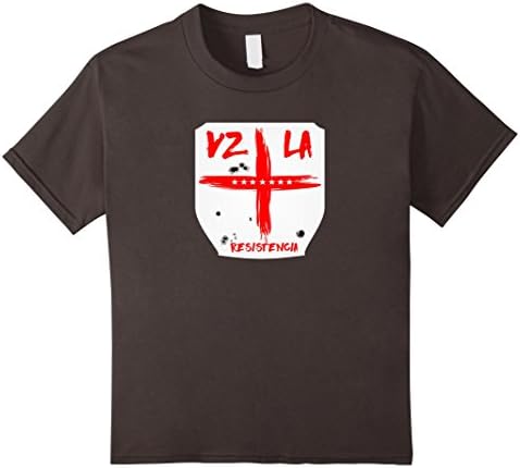Kids VENEZUELA RESISTENCIA ESCUDOS CONTRA LA TIRANIA SHIRT 12 Asphalt