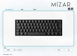 Mizar MZ60 Luna Mechanical Gaming Keyboard