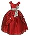 iGirldress Polysilk Holiday Christmas Party Flower Girl Dress