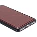 iPhone 8 Plus Case,iPhone 7 Plus Case, Pandawell PU Leather 9 Card Slot Wallet Folio Case with Detachable Magnetic Hard Case for Apple iPhone 8 Plus/iPhone 7 Plus - Brown