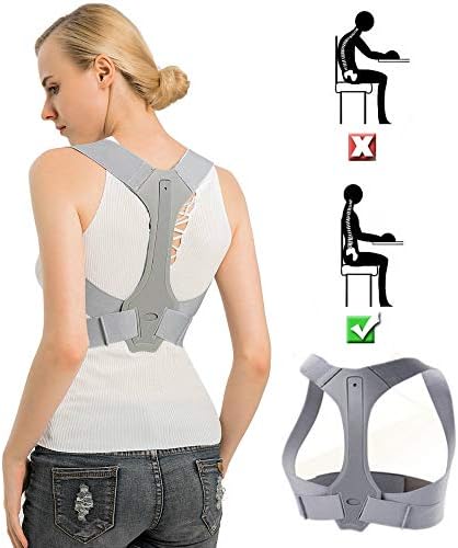 Posture Corrector Back Support Brace for Women & Men, Comfortable Ergonomic Design Back Straightener/Shoulder Strap/Posture Trainer Device for Spinal Alignment, Kyphosis, Slouching & Hunching - S