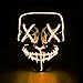 Halloween Scary Mask LED Light Up Masks Adult (Orange)