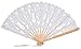 The 1 For U Women's Victorian Lace Fan Ivory/Cream