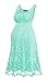 HARHAY Women's Maternity Knee Length Sleeveless Lace Tank Dress 606 Mint M2