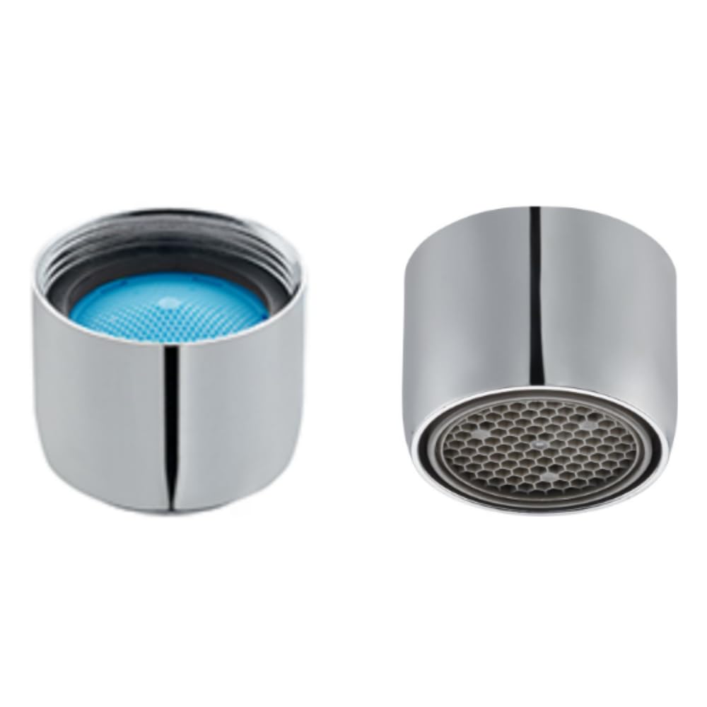 Schläfer | 100510 - Universal M22 Aerator Compatible with Neoperl Perlator, Jet Breaker, 13.5 litres/min Sink Mixer Tap, Anti-limescale Filter Cartridge, Internal Thread M22x1, Chrome, Pack of 2