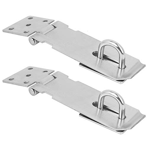 Atyhao Stainless Steel Hasp and Staple, Traditional High Security Door Lock with Key Security Door Clasp Lock Latch Gate Bolt Lock for Furniture Drawer Cabinet Hardware