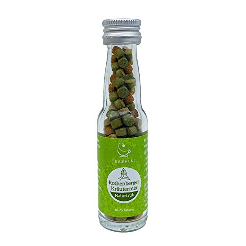 TEABALLS - Rothenberger Kräutermix, Kräutertee naturtrüb (1 x 12g) | ca. 150 Teaballs | für ca. 30-75 Tassen Tee | 100…