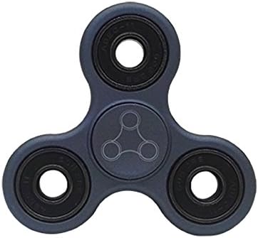 Stress Relief Spinner Fidget For Kids &amp; Adults By Hitrover - Handheld Sensory Anxiety Reducing Fiddling Toy - For ADHD, Autism, ADD, Nail Biting &amp; Attention Disorders - Relieves Boredom (Dark Blue)