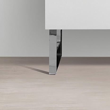 Juego de 2 pies de diseño para muebles suspendidos SIENA, acabado