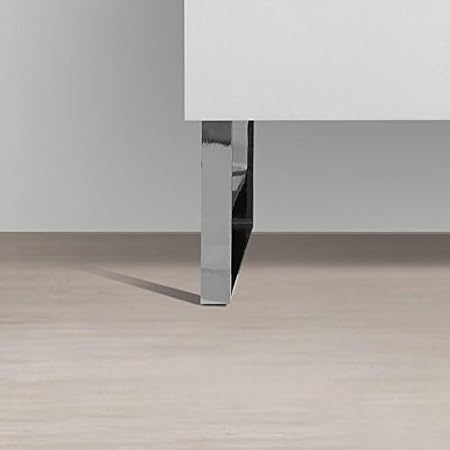 Juego de 2 pies de diseño para muebles suspendidos SIENA, acabado