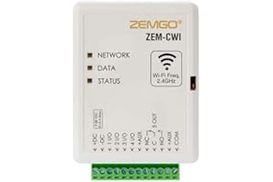 Zemgo ZEM-CWI 2.4 GHZ Smart Mobile Wi-Fi Universal Controller for Access Control Systems with Android + Apple App, Web Browser + Smartphone Remote Viewing