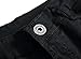 Men's Black Ripped Skinny Distressed Destroyed Slim Jeans Pants with Holes,Black,W34