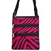 Crossbody Swingpack Bag (Zebra Pink & Black)