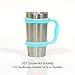F-32 Handle - 19 COLORS - 20oz Size - Compatible with 20 Oz YETI Tumbler Travel Mug - BPA FREE (20OZ, SEAFOAM BLUE, 1 Count (Pack of 1))