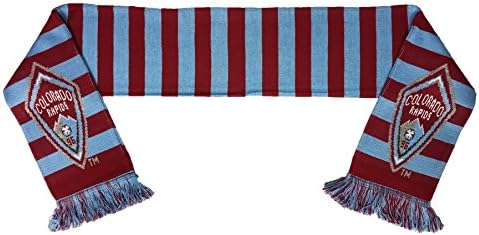 MLS Colorado Rapids Bar Scarf, Burgundy, One Size