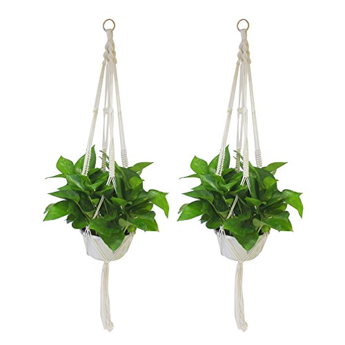 Handmade macrame plant hanger indoor outdoor hanging pl…
