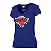 OTS NBA New York Knicks Women's Rival V-Neck Tee, Logo, Medium