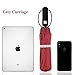 Umbrella,Windproof Compact Travel Umbrella 60MPH/300T Auto Open Close Folding Umbrella by Punming(Red)