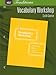 Vocabulary Workshop, Grade 12 Sixth Course (Holt Traditions)