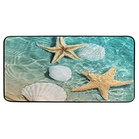 Doormat Area Rug Starfish Seashell On Beach for Bedroom Front Door Kitchen Indoors Home Decors 41ZFJjDH3AL