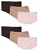 Hanes Women's 6 pack Classics Soft Stretch Boy short Panties 2 Nude 2 black 2 coral