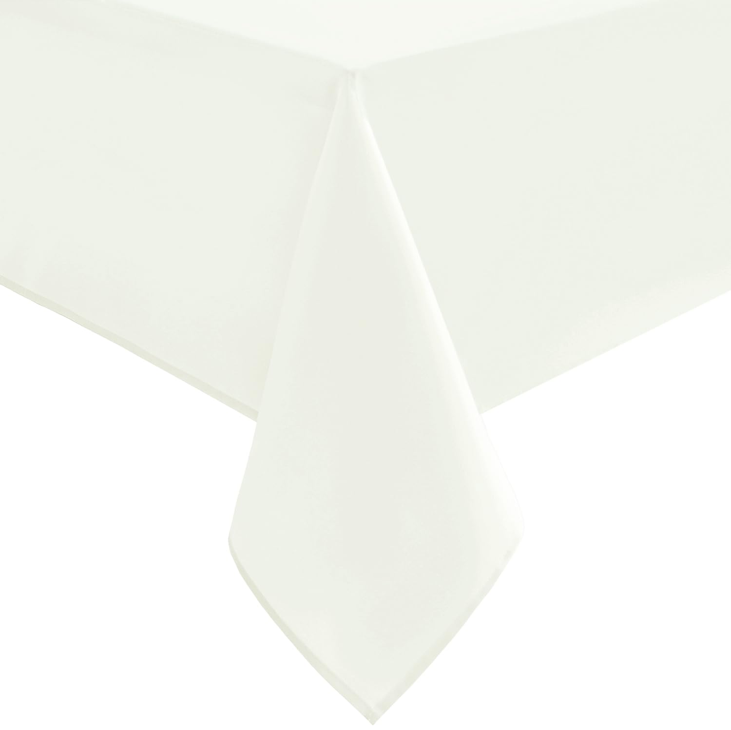 Photo 1 of Hiasan Ivory Tablecloth for Rectangle Tables - Waterproof and Spillproof Washable Fabric Table Cloth for Dining Room Kitchen, 30 x 60 Inch