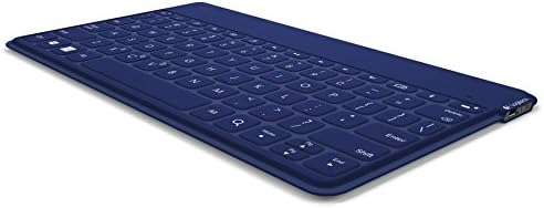 Amazon Com Logitech Keys To Go Ultra Portable Bluetooth Keyboard For Android And Windows Dark Blue Computers Accessories