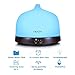OKACHI GLIYA Essential Oil Diffuser 200ml Aromatherapy Cool Mist Aroma Humidifier (Up to 6H Use, Mist Control, Waterless Auto Shut-Off, 3 Timer Settings, 7 Color LED Lights, Dark Wood Grain, BPA-free)
