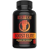 BOOST ELITE Testosterone Booster - Increase Testosterone, Libido & Energy - 9 Powerful Ingredients Including Tribulus Terrestris, Fenugreek, Yohimbe, Maca, Horny Goat Weed & Tongkat Ali, 90 Caps