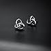 Mints S925 Sterling Sliver Heart Earrings Cute Stud Earrings for Women Twisted Knot Earring for Women