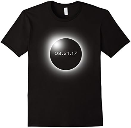 Mens Circle Total Solar Eclipse Celestial Fanatic T-shirt Large Black