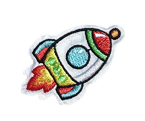 Rocket - Outer Space/Space Shuttle - Iron on Applique/Embroidered Patch