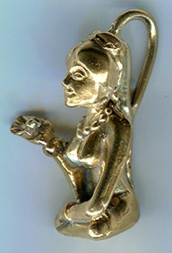 Freya Seated with Bird - Bronze