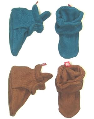 2 Pairs of Cozie Fleece Booties by Zutano