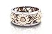 Aimys Silver Rings Women's Elegant Sunflower Dragonfly Hollow Finger Ring Band Jewelry Cubic Zirconia Ring with Side Stone Copper Leaf Eternity Band (7)