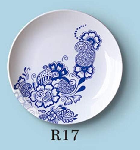 shovv Decorative Plate Wall Hanging Plate Mural Hanging Plate Chinese Blue And White Porcelain Flowers And Birds Living Room Wall Ceramic Round Wall Decoration Pendant 6 Inches