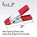 Katzco 2 Inch Mini Spring Clamp Set - 4 Pack - Easy Grip Ergonomic Handle - for Gripping, Camping and Securing - Innovative Handle Design Provides a Secure, Comfortable Grip
