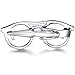 HONEY BEAR 1.89inch Mens Silver Glasses Tie Clip Bar for Normal Size Tie Gift 4.8cm