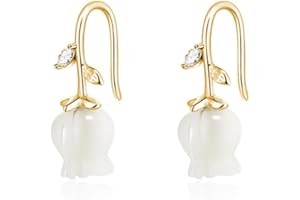 Reffeer Solid 925 Sterling Silver Flower Crawler Cuff Earrings Wraps for Women Teens Flower Wrap Earrings Climber