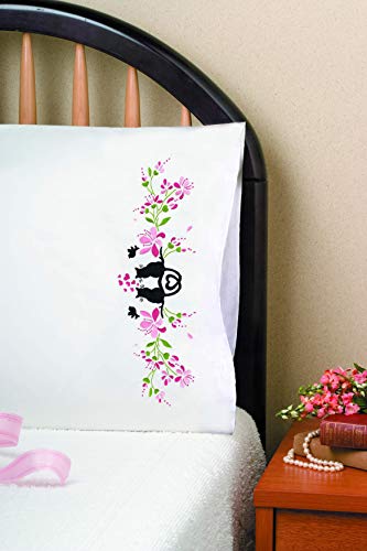 Cat Silhouette Pillowcases for Embroidery (T232158)