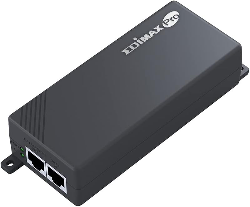 Edimax GP-101IT Gigabit PoE+ Injector IEEE 802.3at 30W Power over Ethernet