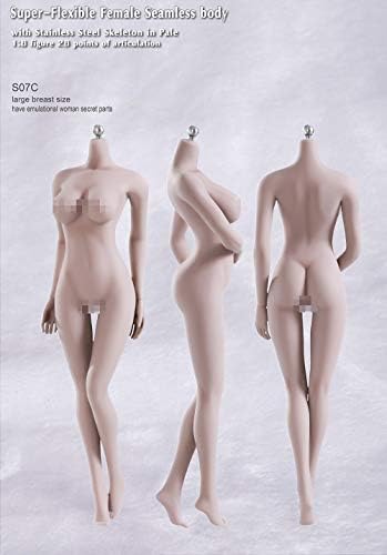 Anyota 1/6 Scale Female Body S07C Seamless Action Figures Dolls Large Breast Size Full Silicone Super Flexible