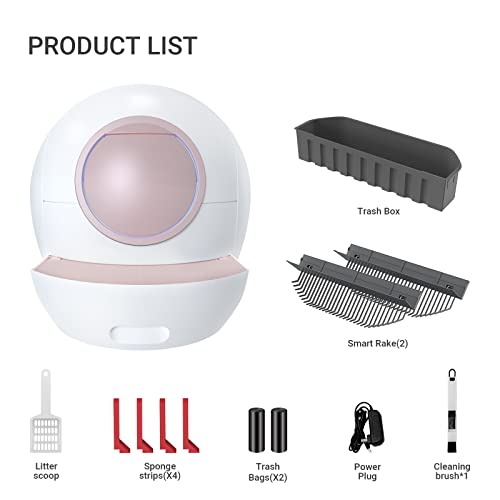 ELS PET SelfCleaning Cat Litter Box Extra Large Automatic Litter Box