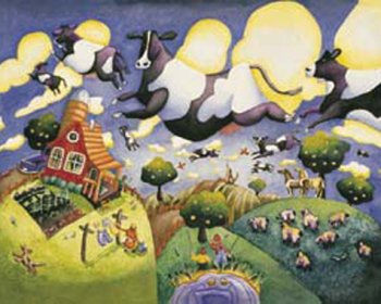 Flying Cows 550pc Jigsaw Puzzle