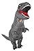 GOPRIME Jurassic T-rex Adult Sized Halloween Party Cosplay Fancy Inflatable Costume (Grey)