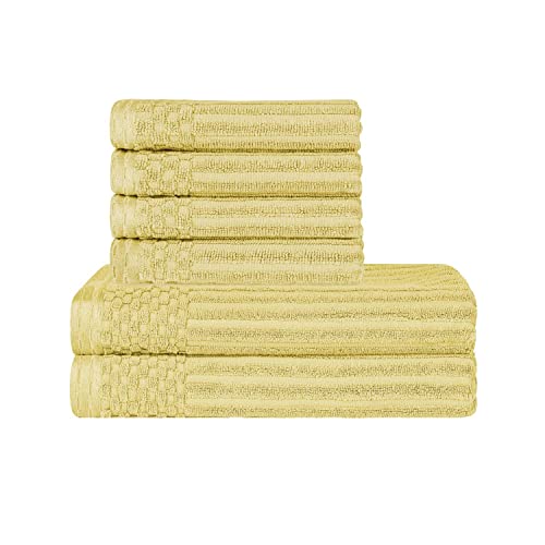 SUPERIOR 4Piece Cotton Towel Set Includes 2 Bath Towels and 4 Hand