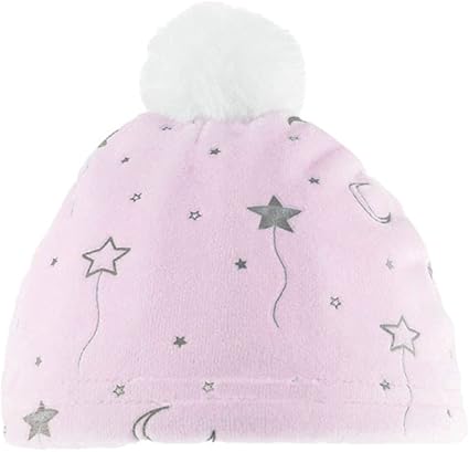 Beanie Bonnet De Naissance Pour Bebe Fille Tres Doux En Velours Rose Avec Pom Pom 0 6 Mois Amazon Fr Bebes Puericulture