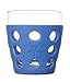 Lifefactory 10-Ounce BPA-Free Indoor/Outdoor Glassware with Protective Silicone Sleeve, Cobalt, Set of 2