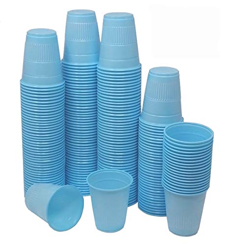 [TashiBox] 5 oz Disposable Plastic Cups - 200Count - Sky Blue